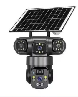 V380 – 360-Degree Panoramic 3-View 3-Lens Wireless WiFi Solar-Powered Camera Surveillance System
