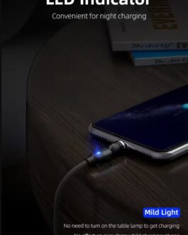 540° Rotatable 3 in 1 Magnetic Cable 3A Data Fast Charging