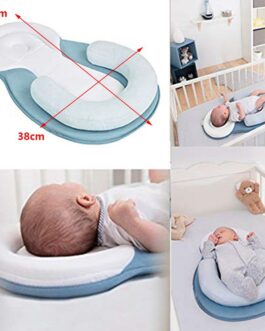 Newborn Breathable Mattress Pillow Sleep Positioning Pad – Blue