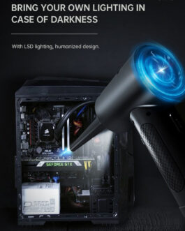 Portable Cordless High speed Electric Air Duster LED lighting Air Blower For Computer Keyboard Cleaning Tool