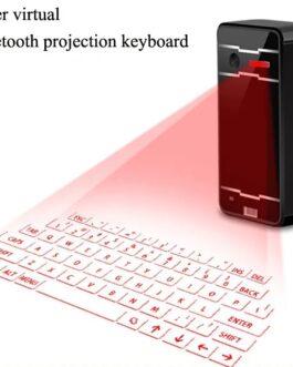 Bluetooth Virtual Keyboard Portable for Smartphone/PC/Tab/Ipad – Black